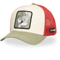 capslab-looney-tunes-loo11-bug1-bugs-bunny-trucker-kappe-in-beige-rot-und-grun