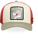 capslab-looney-tunes-loo11-bug1-bugs-bunny-trucker-cap-in-beige-rot-und-grun