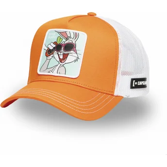 Cappellino trucker arancione e bianco Bugs Bunny LOO11 BUG2 Looney Tunes di Capslab