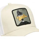 bezowo-biala-zakrzywiona-czapka-snapback-kaczor-daffy-loo11-daf2-looney-tunes-od-capslab