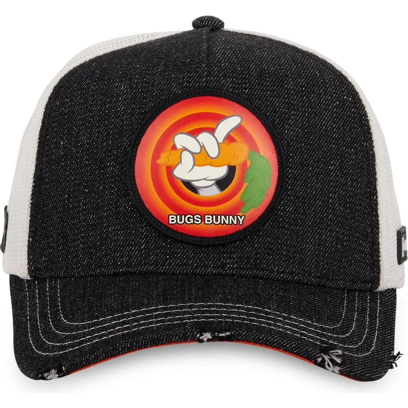 schwarze-und-weisse-trucker-kappe-bugs-bunny-loo11-han-looney-tunes-von-capslab