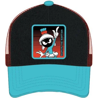 Capslab Looney Tunes Marvin der Marsmensch Schwarze und blaue Trucker-Kappe LOO11 MAR