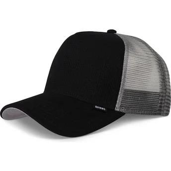 Gorra trucker negra y gris HFT Waffle Jersey de Djinns