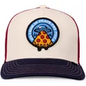 bojd-keps-beige-rod-och-bla-snapback-for-barn-peace-pizza-food-fran-djinns