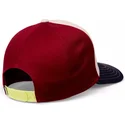 cappellino-curvo-beige-rosso-e-blu-snapback-per-bambino-peace-pizza-food-di-djinns
