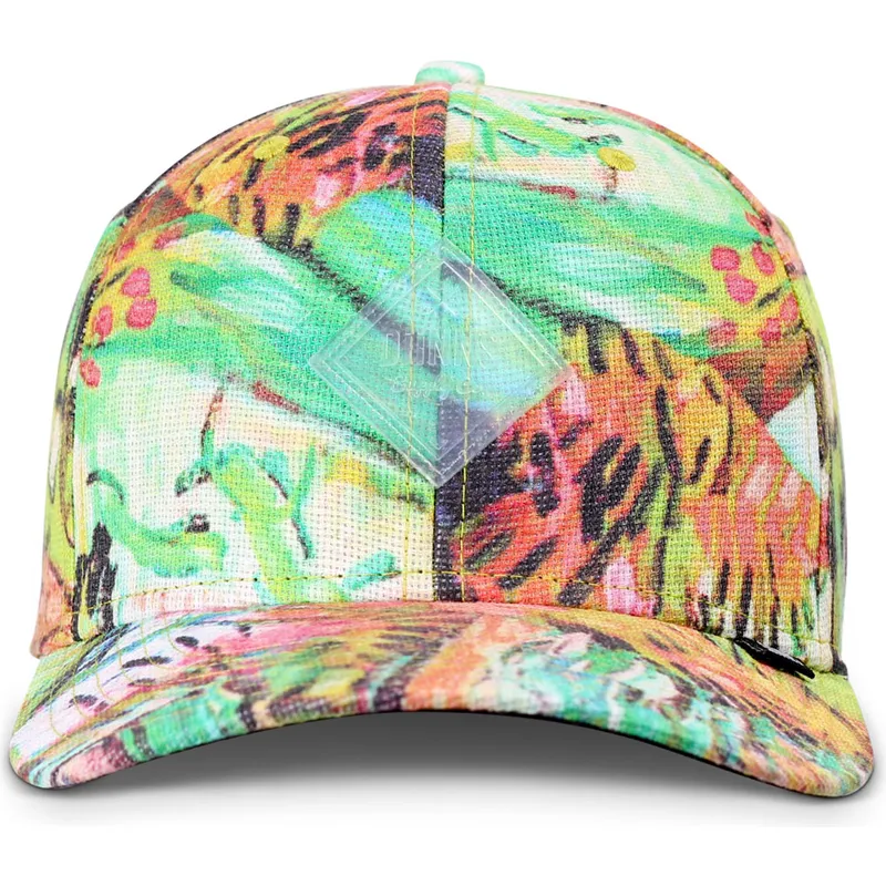 cappello-snapback-multicolore-con-visiera-curva-truefit-painting-di-djinns