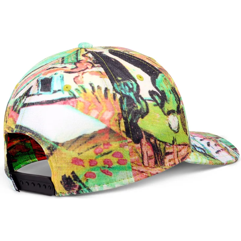 cappello-snapback-multicolore-con-visiera-curva-truefit-painting-di-djinns