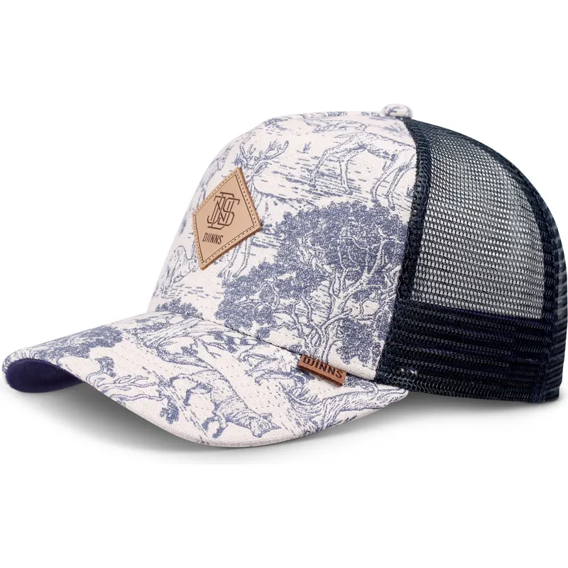 epci-curbata-bleumarin-snapback-hft-deer-pattern-de-djinns