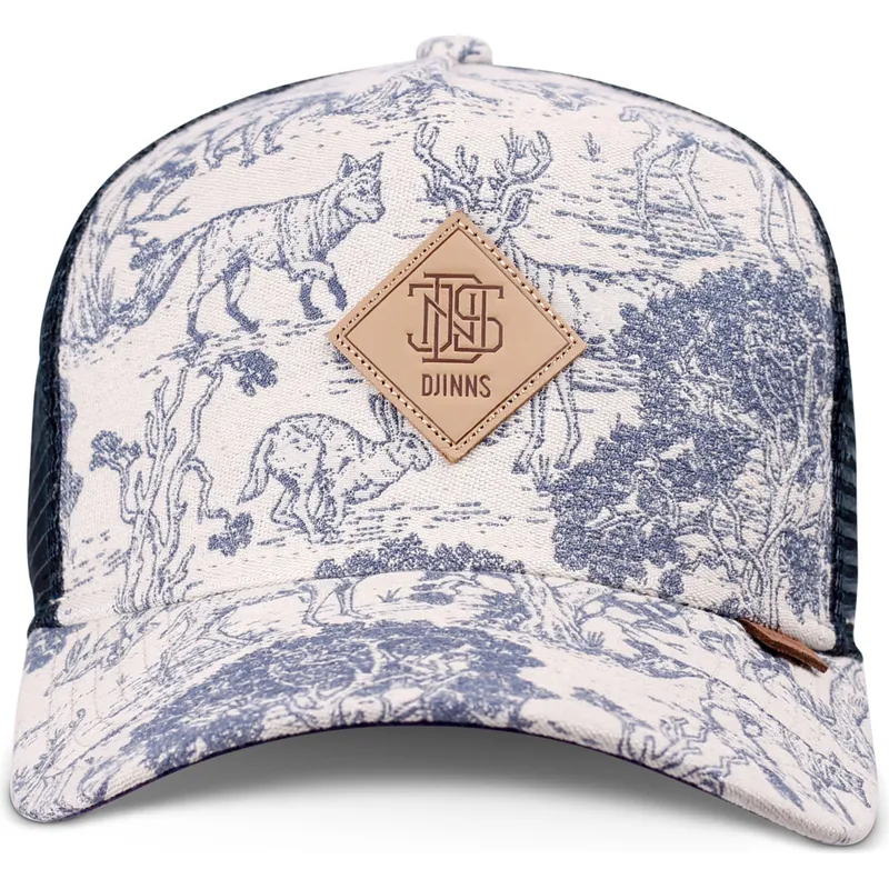 epci-curbata-bleumarin-snapback-hft-deer-pattern-de-djinns