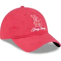 cap-curbata-pink-adjustable-strap-9twenty-pattern-spring-training-fan-pack-2025-de-los-angeles-dodgers-mlb-de-new-era