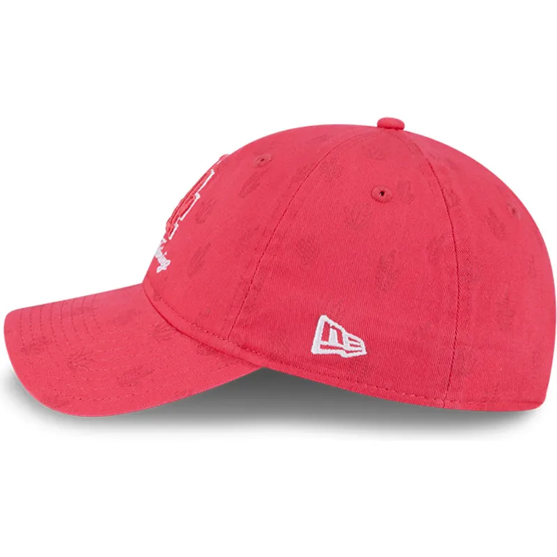 cap-curbata-pink-adjustable-strap-9twenty-pattern-spring-training-fan-pack-2025-de-los-angeles-dodgers-mlb-de-new-era