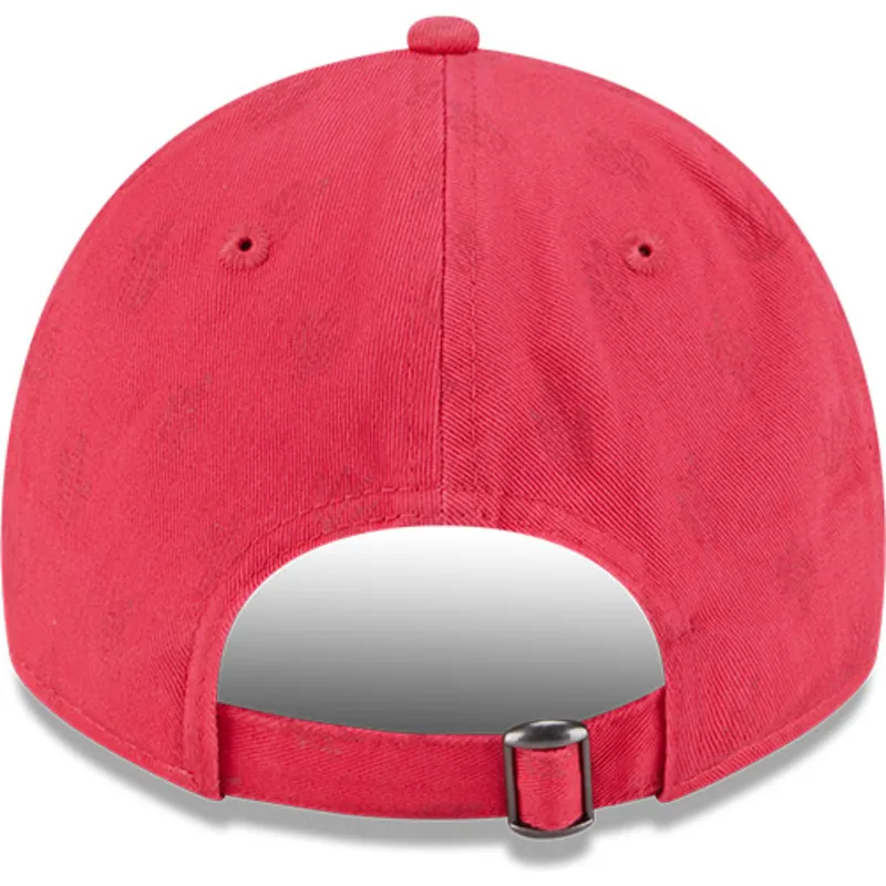 verstellbare-rosa-damen-cap-9twenty-pattern-spring-training-fan-pack-2025-der-los-angeles-dodgers-mlb-von-new-era