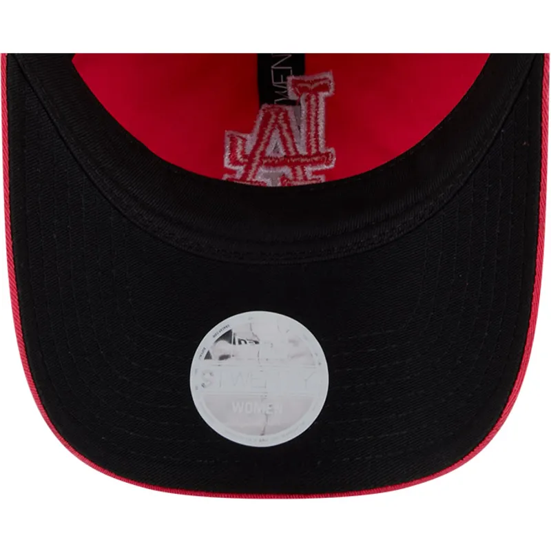 cappellino-curvo-rosa-regolabile-da-donna-9twenty-pattern-spring-training-fan-pack-2025-dei-los-angeles-dodgers-mlb-di-new-era