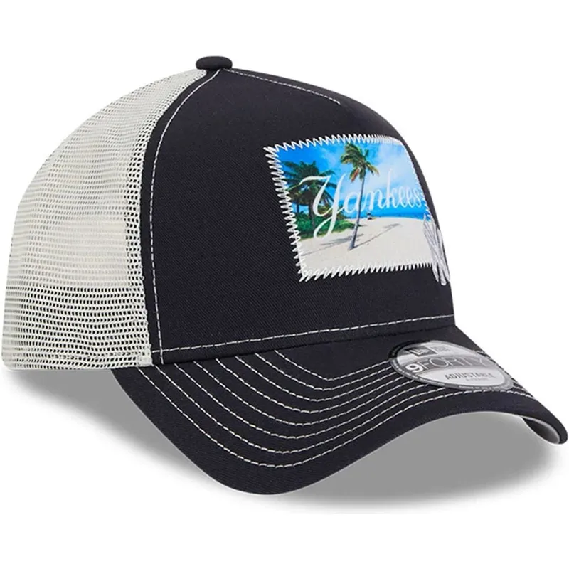 epci-curbata-bleumarin-snapback-9forty-a-frame-patch-spring-training-fan-pack-2025-de-new-york-yankees-mlb-de-new-era