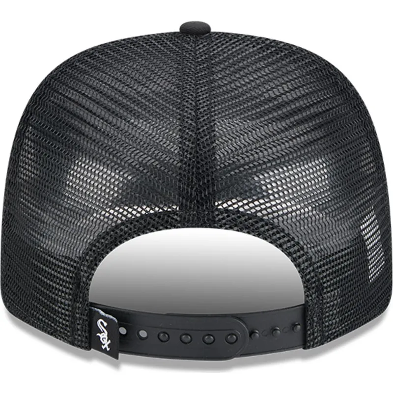 schwarze-trucker-kappe-9seventy-stretch-snap-mesh-spring-training-fan-pack-2025-der-chicago-white-sox-mlb-von-new-era
