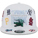 biala-czapka-snapback-z-plaskim-daszkiem-9fifty-scatter-spring-training-fan-pack-2025-z-logo-mlb-grapefruit-league-od-new-era