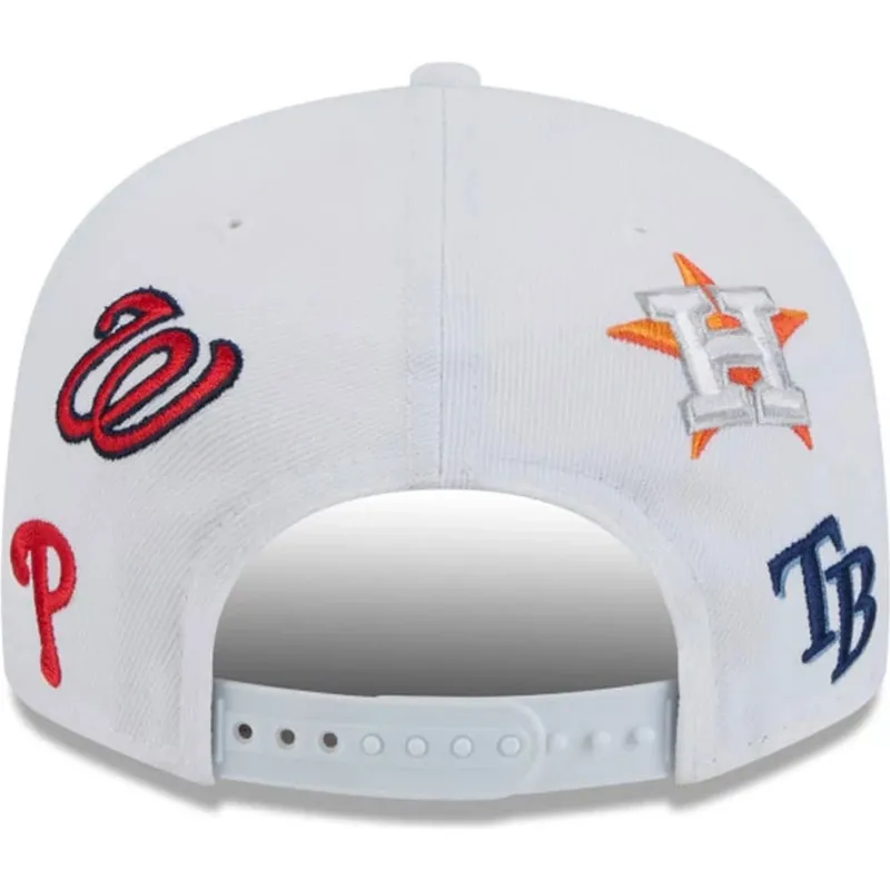 vit-platt-snapback-keps-9fifty-scatter-spring-training-fan-pack-2025-fran-mlb-grapefruit-league-logo-av-new-era