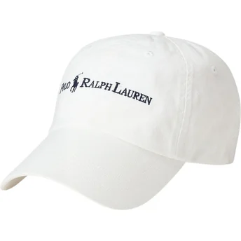 Vit justerbar böjd skärmkeps Classic Sport från Polo Ralph Lauren