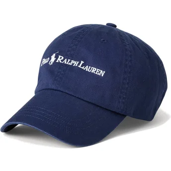 Justerbar mörkblå Classic Sport keps med böjd skärm från Polo Ralph Lauren