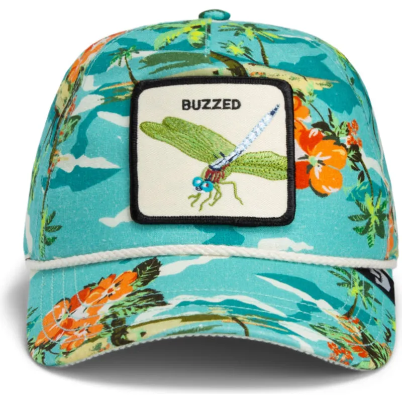 blaue-snapback-kappe-mit-gebogenem-schirm-libelle-buzzed-hapy-our-salty-rim-the-farm-von-goorin-bros