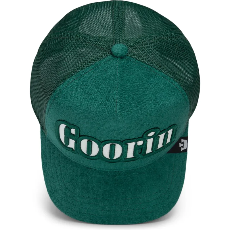 cappellino-trucker-verde-full-flavor-wordmark-french-terry-di-goorin-bros