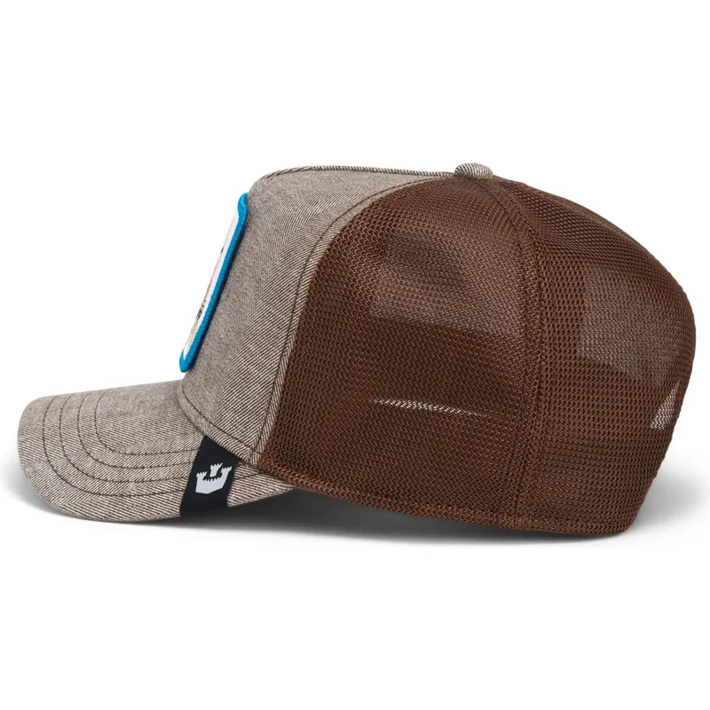 cappello-trucker-marrone-cane-chihuahua-amico-suited-friend-business-professional-the-farm-di-goorin-bros