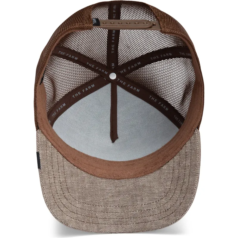 cappello-trucker-marrone-cane-chihuahua-amico-suited-friend-business-professional-the-farm-di-goorin-bros