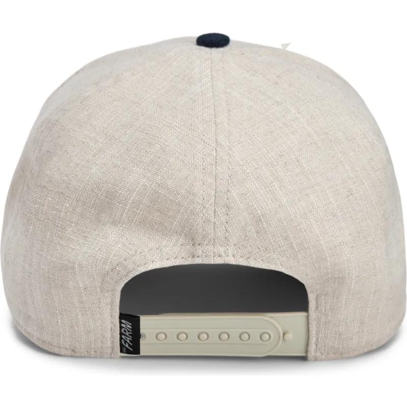 gorra-curva-beige-e-blu-navy-snapback-cavallo-rogue-thread-rebel-rugged-comfort-the-farm-di-goorin-bros