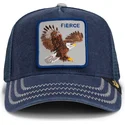 cappellino-trucker-blu-marino-aquila-fierce-bird-of-prey-core-canvas-the-farm-di-goorin-bros
