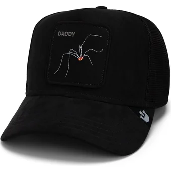 epci-curbata-negru-snapback-daddy-the-suede-spider-global-core-micro-suede-the-farm-de-goorin-bros