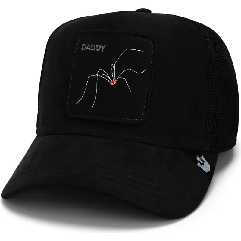 epci-curbata-negru-snapback-daddy-the-suede-spider-global-core-micro-suede-the-farm-de-goorin-bros