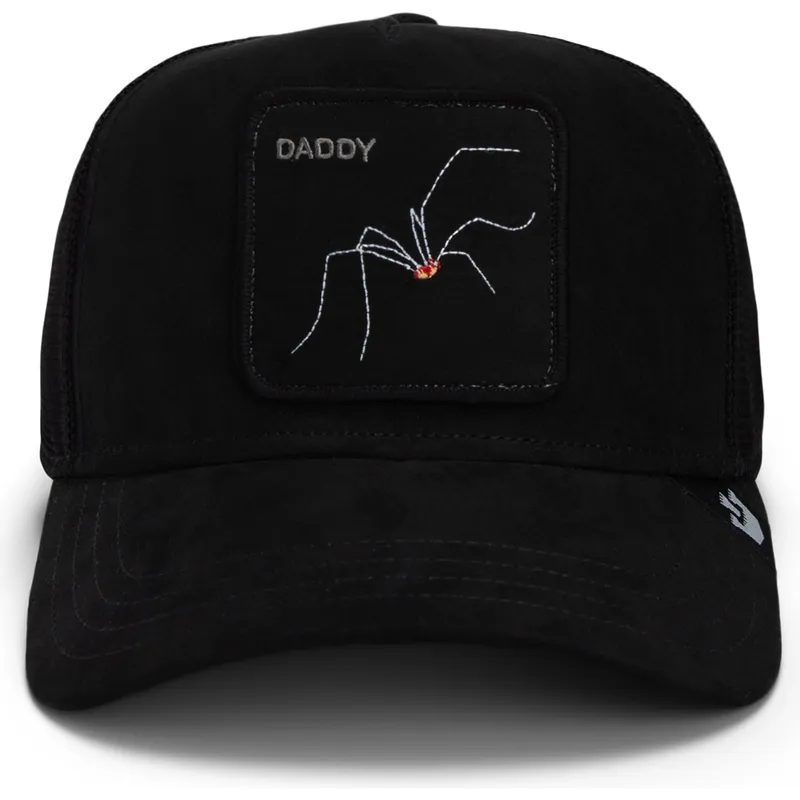 epci-curbata-negru-snapback-daddy-the-suede-spider-global-core-micro-suede-the-farm-de-goorin-bros