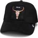 epci-curbata-negru-snapback-dead-the-suede-skull-global-core-micro-suede-the-farm-de-goorin-bros