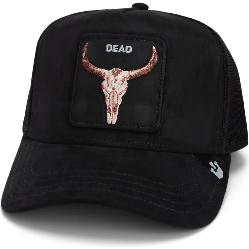 epci-curbata-negru-snapback-dead-the-suede-skull-global-core-micro-suede-the-farm-de-goorin-bros