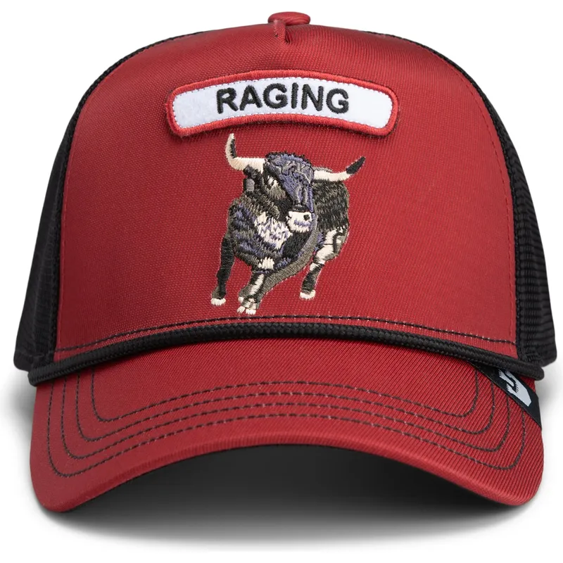 gorra-trucker-rossa-e-nera-toro-gb2-raging-bull-the-rocker-the-farm-di-goorin-bros