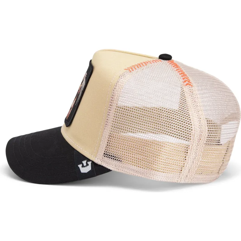 bezowo-czarna-czapka-truckerka-z-foka-the-slick-seal-fab-farm-od-goorin-bros