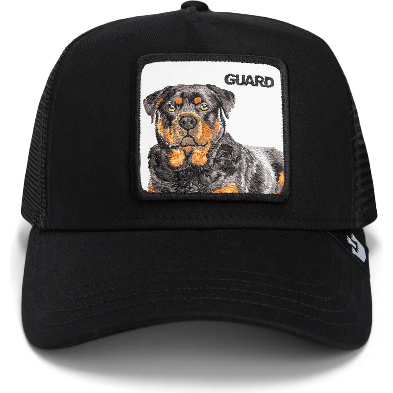 cappellino-trucker-nero-cane-rottweiler-the-guard-dog-core-combo-the-farm-di-goorin-bros