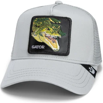 Cappellino trucker grigio coccodrillo Gator Swamp Monster Core Combo The Farm di Goorin Bros.