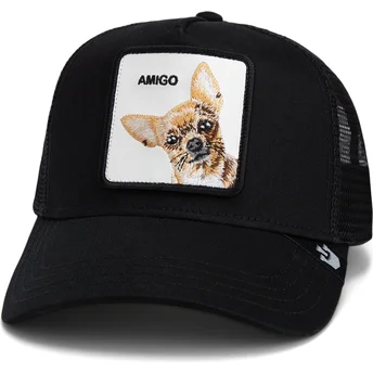 Casquette trucker noire chien chihuahua The Amigo Core Combo The Farm Goorin Bros.