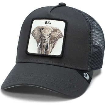 Casquette trucker noire éléphant The Big Elephant Global Core The Farm Goorin Bros.