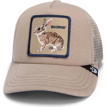 Casquette trucker beige pour enfant lapin Ok Zoomer The Farm Goorin Bros.