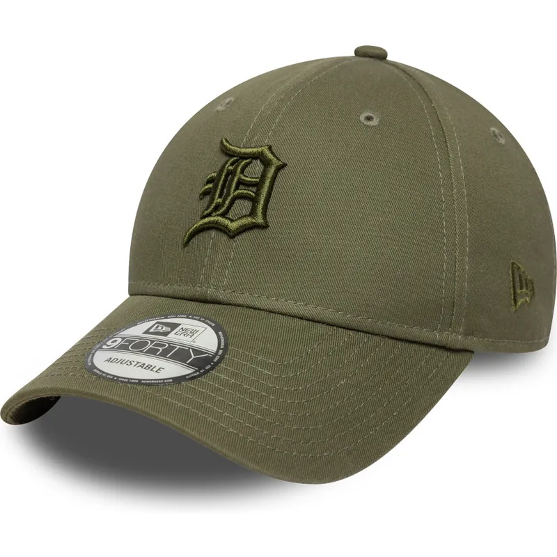 verstellbare-grune-kappe-mit-gebogenem-schirm-und-grunem-logo-9forty-colour-pack-der-detroit-tigers-mlb-von-new-era