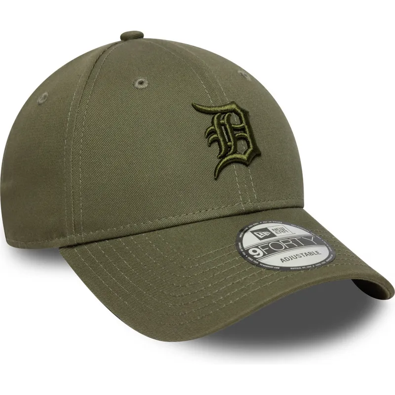 verstellbare-grune-kappe-mit-gebogenem-schirm-und-grunem-logo-9forty-colour-pack-der-detroit-tigers-mlb-von-new-era