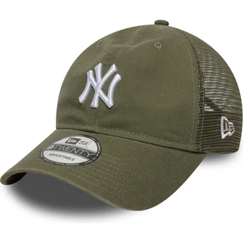 Grüne 9TWENTY Colour Pack Trucker-Kappe der New York Yankees MLB von New Era