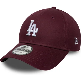 Justerbar vinröd böjd keps 9FORTY Colour Pack Los Angeles Dodgers MLB från New Era