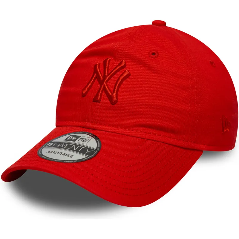 cappellino-curvo-rosso-regolabile-con-logo-rosso-9twenty-colour-pack-dei-new-york-yankees-mlb-di-new-era