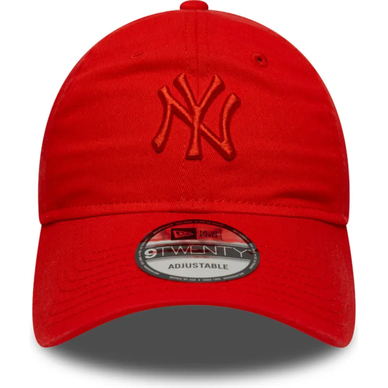 cappellino-curvo-rosso-regolabile-con-logo-rosso-9twenty-colour-pack-dei-new-york-yankees-mlb-di-new-era