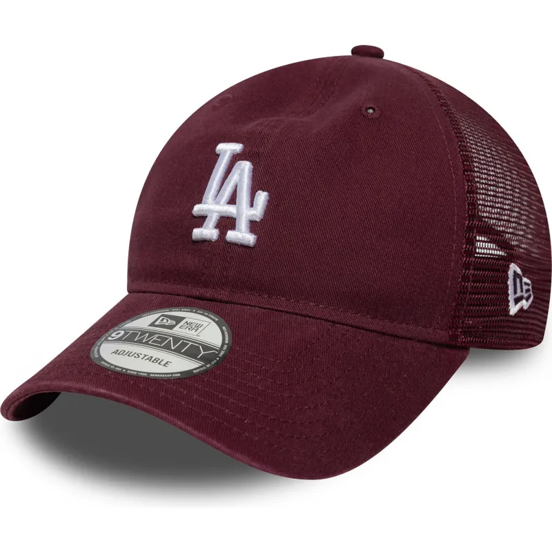 bordowa-czapka-truckerka-9twenty-colour-pack-los-angeles-dodgers-mlb-od-new-era