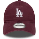 gorra-trucker-granatrot-9twenty-colour-pack-der-los-angeles-dodgers-mlb-von-new-era
