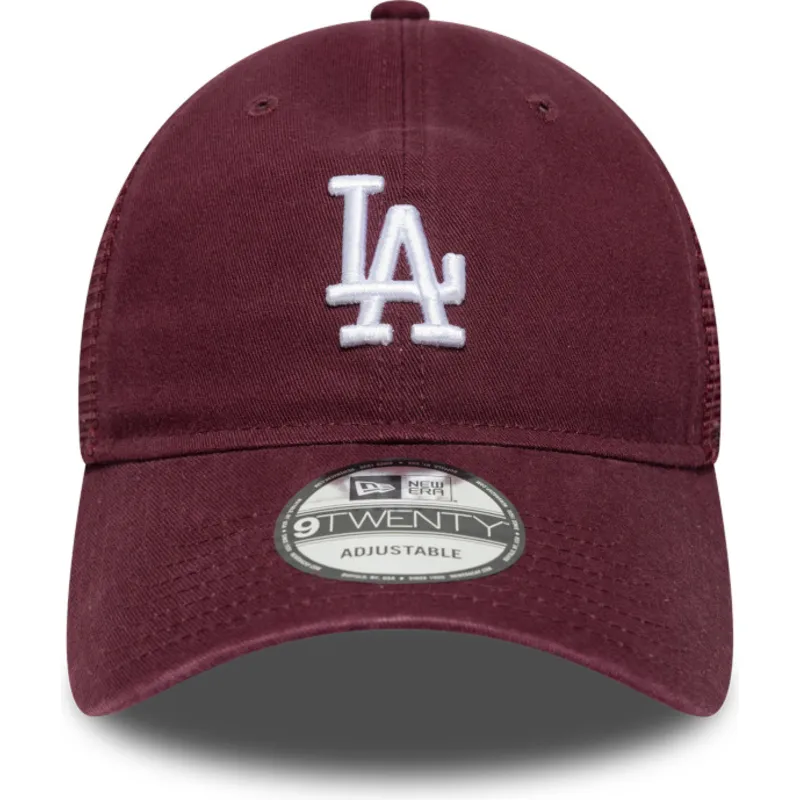 bordowa-czapka-truckerka-9twenty-colour-pack-los-angeles-dodgers-mlb-od-new-era